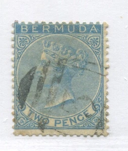 Bermuda QV 1865 2d bright blue used - Picture 1 of 1