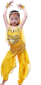 Girls Genie Costume India Belly Dance Arabian Princess Halloween Costume - Picture 1 of 12