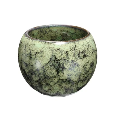 Chinese Japanese Ceramic Teacups 5.07 Oz Handmade Gong Fu Tea Set, Yellow - Image 1 of 4