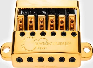 Evertune G Model 6 String Bridge for Gibson Style Guitars Gold - Picture 1 of 2
