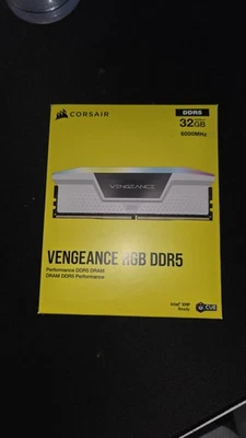 Corsair Vengeance RGB DDR5 Memory Module 32GB (2x16GB) 6000MHz White - Image 1 of 2