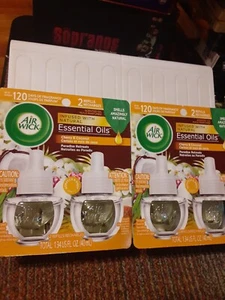 2x Air Wick Scented Oil Paradise Retreat CHERRY & COCONUT 2 REFILL PACKS 4 TOTAL - Picture 1 of 5