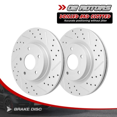 Front Drilled Disc Rotors for 2007 2008 2009 2010 2011 - 2013 Nissan Altima - Image 1 of 4