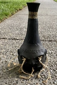 Deadhead Rum Bottiglia Vuota Alta Testa Rimpicciolita Tiki Bar Decanter Fuori Produzione - Foto 1 di 10