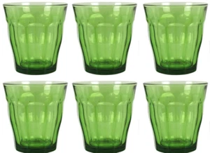 6x Duralex Picardie drinking glasses Green 310ml - Picture 1 of 1