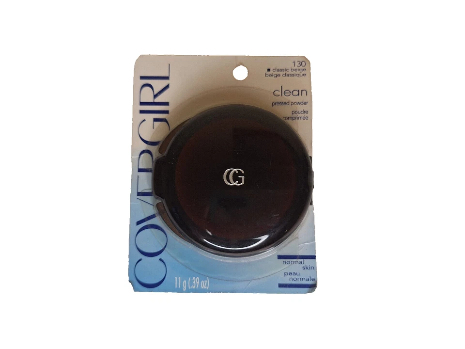 Vintage CoverGirl Clean Makeup Pressed Powder by Noxzema MEDIUM 4 Rosy Beige NOS