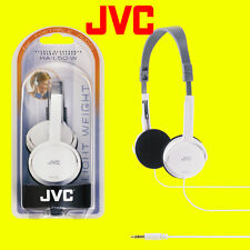 JVC Foldable Flats Light Weight Stereo Headphones - White