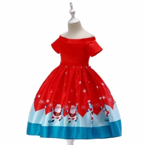 Toddler Baby Girls Princess Off Shoulder Dress Christmas Pageant Party Dress - Picture 1 of 8