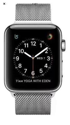 Pre-Owned Apple Watch Series 2 42mm Stainless Steel Case Silver Milanese Loop - Image 1 of 4