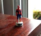 Spiderman Plastic Figurine On Base. Height 3.5 Cm. Comes From A Cake In France.