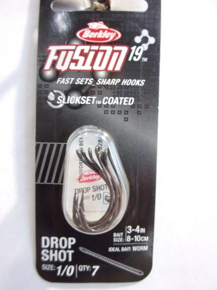 Berkley FSN19DRSH1/0 Size 1/0 Fusion19 Fishing Hooks Drop Shot (7 Pack)
