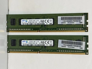 Memoria PC SAMSUNG 2x2Gb (4Gb Total) PC3-12800U M378B5773CH0-CK0 Lenovo 03T6580 - Imagen 1 de 4