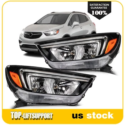 Conjunto de faros para Buick Encore 2017-2022 1,4 L negro carcasa faros conjunto Foto 1 de 4