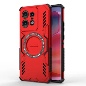 Pour Motorola Edge 50 Pro, Coque de Charge Magnétique Sans Fil Armure Hybride - Photo 1 sur 15