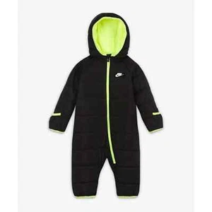 NWOT Nike Baby Puffer Snowsuit Black/Green Sz. 3 Months - Picture 1 of 10