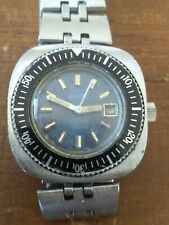 AVIA LADY DIVER SUB WATCH STEEL CASE 28mm NOT WORKING FOR SPARE AND PARTS