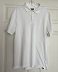 Faherty men Size L White organic pima cotton polo shirt Style #MKS2032
