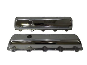 Mr. Gasket 9422 Chrome Valve Covers for 1964-1990 Oldsmobile 260-455 Engines - Picture 1 of 3