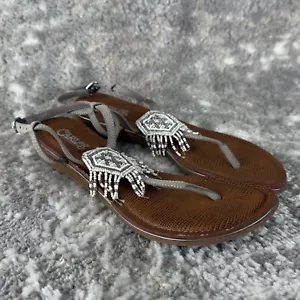 Sandalias de Tanga Carlos Talla 7.5 Tonalea Cuentas Boho Coastal - Imagen 1 de 10