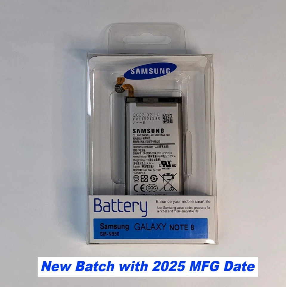 SAMSUNG NOTE 8 Original Retail Battery EB-BN950ABE 3300mAh Good Quality - Local — 第 1/4 张图片