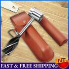 Bushcraft Gear Hand Auger Wrenches Convenient with Leather Case Drill Wood Peg