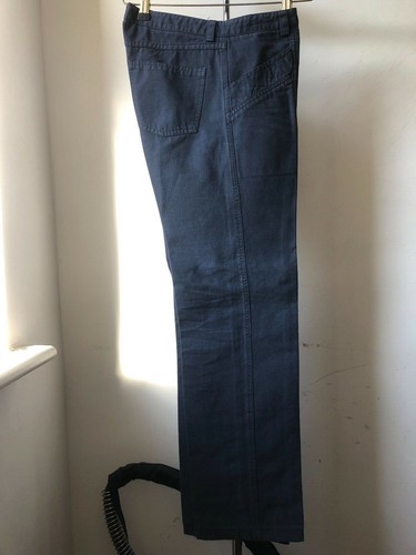 Pantalone cotone blu Nicolas Ghesquière epoca BALENCIAGA molto cool taglia IT 48