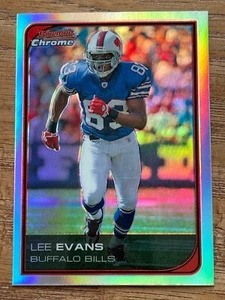 2006 BOWMAN CHROME FOOTBALL LEE EVANS REFRACTOR CARD No. 161 Buffalo Bills - Picture 1 of 2