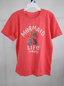 Life is Good Kid S/S Crusher Tee Mermaid Life Is Good Orange Medium 69751 - Picture 1 of 8