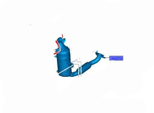 GENUINE FORD FOCUS Saloon 1.6 TDCi 07.10- 115HP CAT & PARTICLE FILTER 1767052 - Image 1 of 1