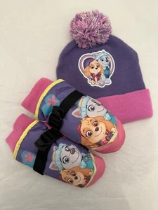 Nickelodeon Paw Patrol Toddler Girls Hat & Ski Mitten Set - Picture 1 of 6
