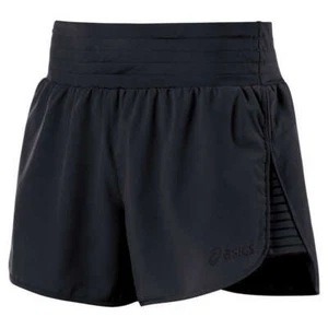 Asics CLEO POP Womens Polyester Stretch Mini Shorts XL Black NEW - Picture 1 of 2