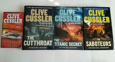 Clive Cussler's Isaac Bell Books #3, 10-12 (Lot of 4) - HC & PB - GOOD  - Image 1 of 4