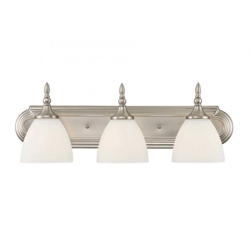 Savoy House Herndon 3 Light Bath Bar in Satin Nickel