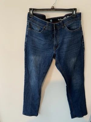 Nat Nast Dark Wash Distressed Denim Bootcut Jeans 36x34 Pr3 Darkwash - Image 1 of 4