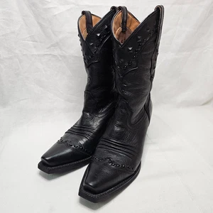 Ariat Dixie Black Leather Snip Toe Western Boot 10001367 21285 Womens Size 6.5 B - Picture 1 of 12