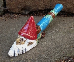 Garden Gnome Smoking Pipe - Handmade Studio Pottery - Picture 1 of 8