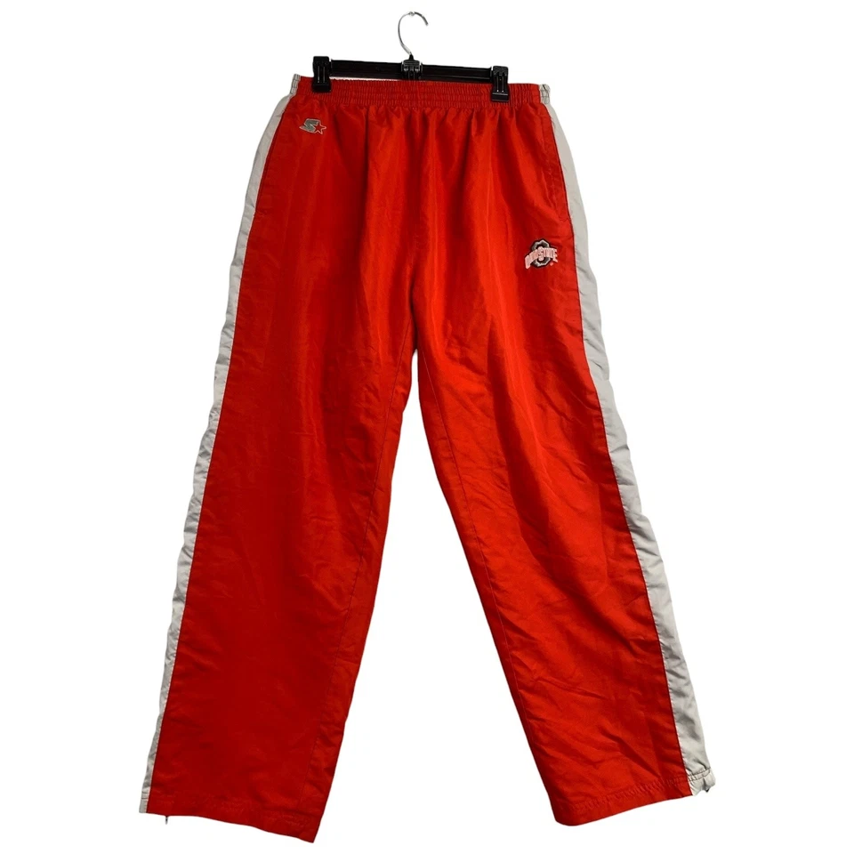 Pantalones de chándal Ohio State Buckeyes para hombre grandes rojos grises NCAA baloncesto cremallera inicial Foto 1 de 4