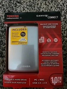 Toshiba | Portable Hard Drive | PC + Mac | Canvio Connect | 1TB - Picture 1 of 8
