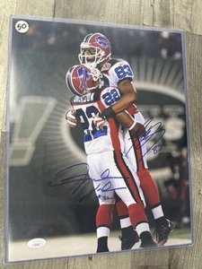 Fred Jackson / Lee Evans Dual-Signed Autographed Bills 11x14 Photo JSA COA - Picture 1 of 2