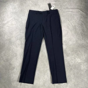 Banana Republic Smart Weight Performance Wool Slim Pants Mens 32x30 Navy - Picture 1 of 11