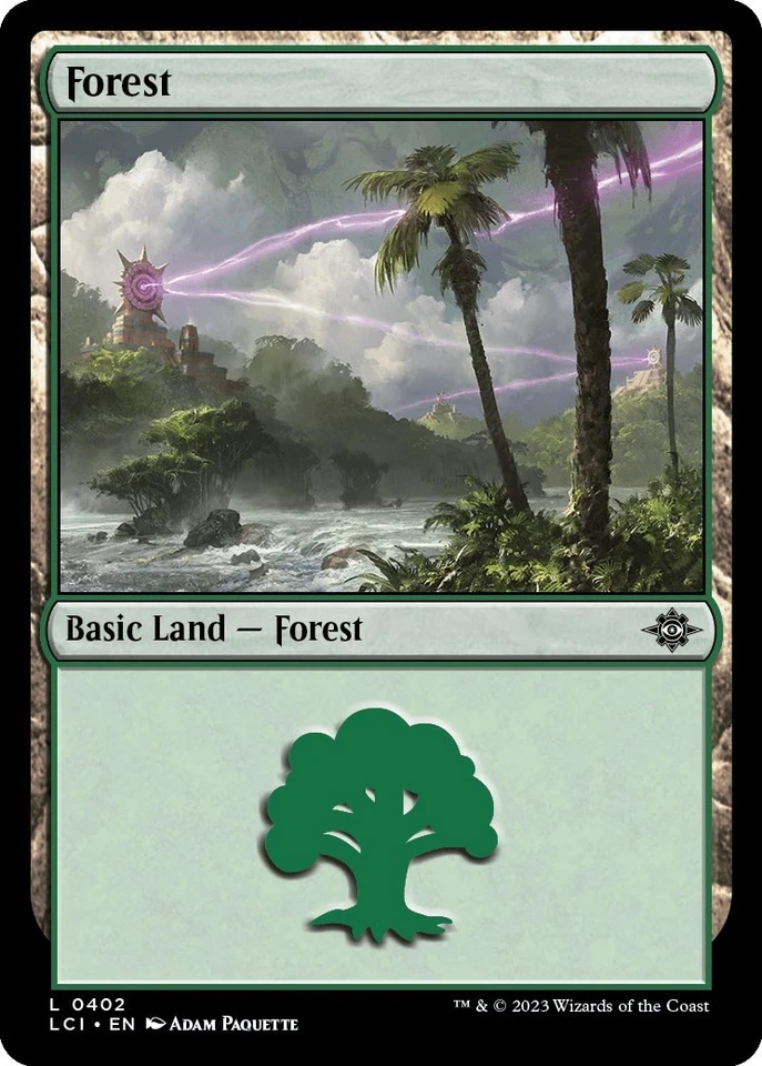 Magic The Gathering - Bosque (0402) - 402 - Las Cavernas Perdidas de Ixalan - Casi Nuevo Foto 1 de 1