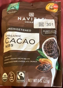 Navitas Organics Kakaonibs Bio, gentechnikfrei, pflanzlich ungesüßt 8oz 04/2026 - Bild 1 von 2