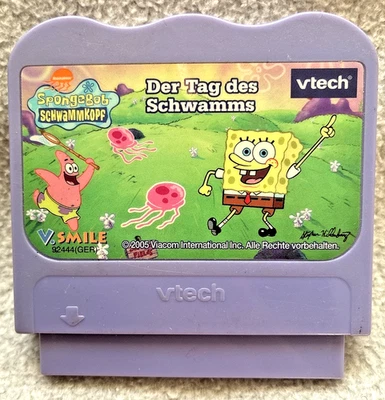 Spongebob *SCHWAMMKOPF - DER TAG DES SCHWAMMS * S.MILE V-tech -  Spiel - Modul * - Bild 1 von 4