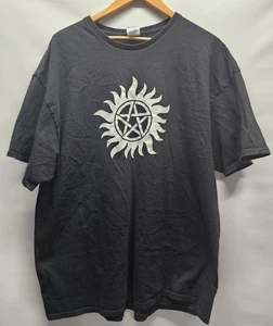 Supernatural Anti-Posession Symbol Mens Size XXL Black T Shirt Short Sleeve - Picture 1 of 6
