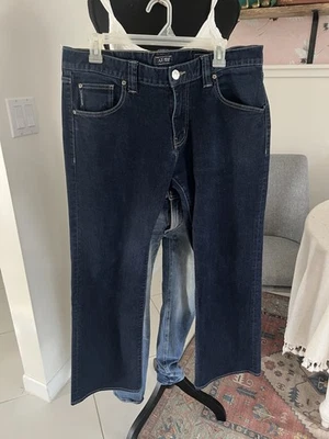 Pantalones de mezclilla rectos de corte regular Armani J05 lavado oscuro talla 34x30 clásicos Foto 1 de 4