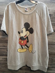 Sudadera retro de mujer Junk Food gris manga corta talla extra grande - Imagen 1 de 5