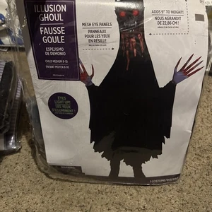 Illusion Ghoul Monster Demon Eyes Light Up Child Medium 8-10 Halloween Costume - Picture 1 of 4
