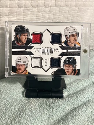 2013-14 Panini Dominion FORSBERG/HAMPUS & ELIAS LINDHOLM/LARSSON /50 Quad Jersey - Image 1 of 2