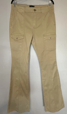 White House Black Market High Rise Skinny Flare Tan Size 10 NWOT - Image 1 of 4