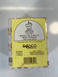 Precious Moments 1996 Wishing You A Bear-ie Weihnachtsschmuck 531200 NEU - Bild 1 von 4